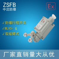 中沈防爆BLX5防爆限位開關 山東那里有便宜的防爆行程開關BLX5-D防爆開關單臂式雙搖臂式柱塞式有現貨**