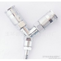 加工定做 Y型￠7.2三通快速接頭 金屬Y型三通快速接頭