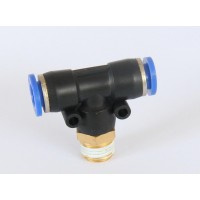 氣動元件空壓機氣管快速接頭外螺紋三通PB8-0102氣動接頭