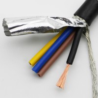 廠家批發 屏蔽電線 浙華新電線 RVVP電線 4芯0.5平方 銅芯電線電纜 阻燃電線 銅電纜 軟護套線 護套線加工廠