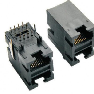 供應興伸展電子8P8C雙排全塑RJ45插