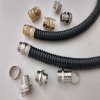 福萊通NPT2”電纜保護軟管連接防水終端接頭，外螺紋防爆，耐高溫金屬連接器