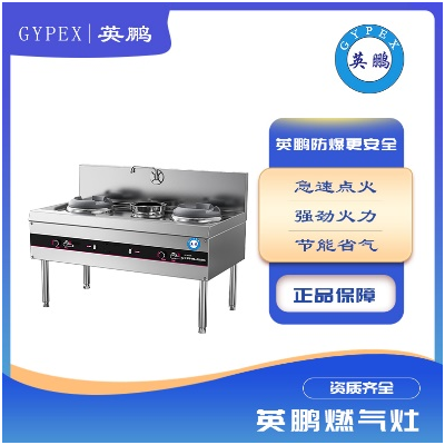 商用雙炒單溫1.5米燃氣灶企業員工食