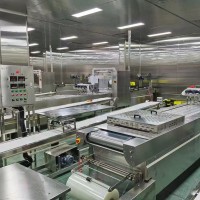 山東厚德 食品真空拉伸膜包裝機(jī)  牛排拉伸膜包裝機(jī)  全自動(dòng)拉伸膜包裝機(jī)