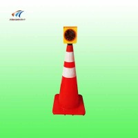 太陽能小黃燈 公路防霧警示燈 太陽能路錐警示燈廠家