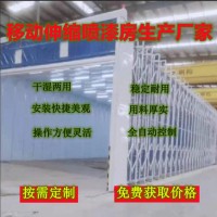 驅(qū)動式軌道伸縮噴漆房 用料厚實 任意調(diào)整
