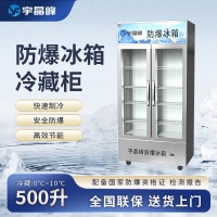 宇晶峰玻璃門防爆冰箱500L