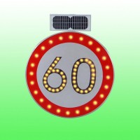 圓形速度限制標志牌 太陽能限速標志牌支持定制